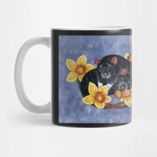 Rats and Daffodils Mug